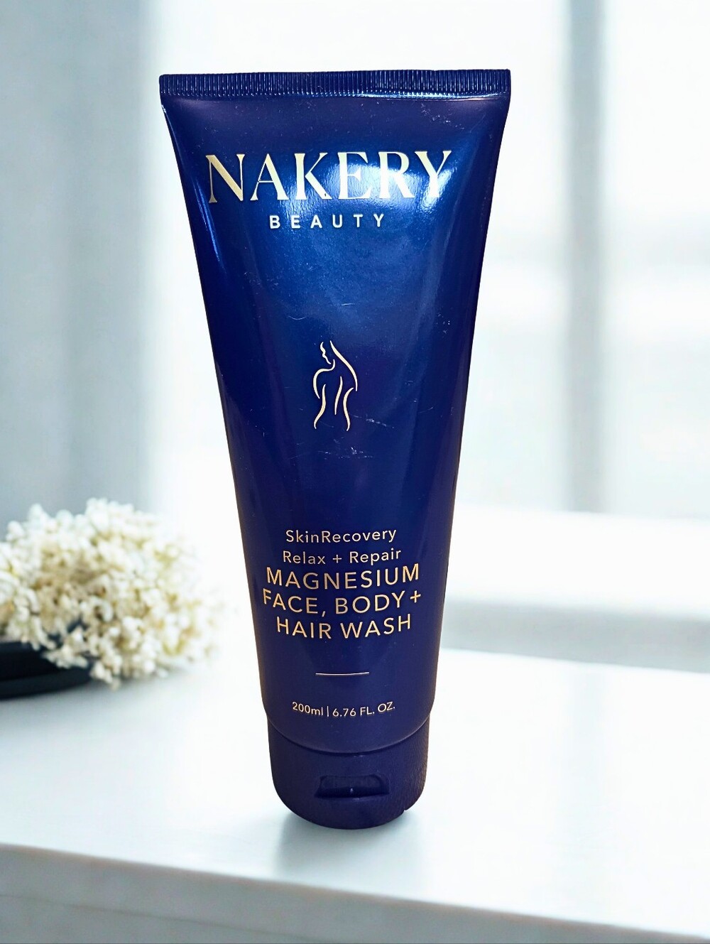 Nakery Beauty SkinRecovery Relax + Repair Magnesium Face Body Hair Wash 6.76oz